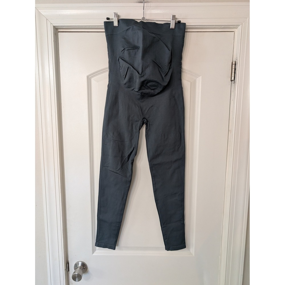 Blanqi Everyday Maternity Belly Support Leggings Charcoal Gray Size Large L
